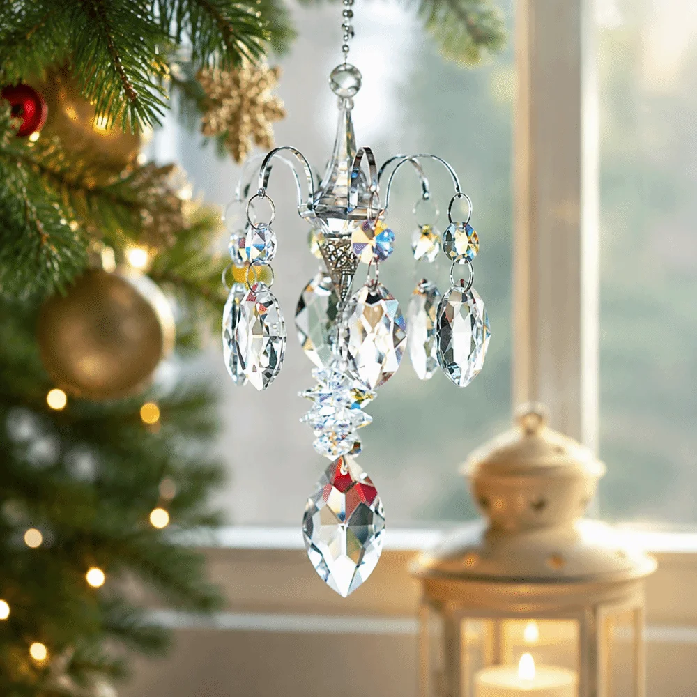 Rhinestone Pendant Sun Catcher Home Decoration Ornaments Rainbow Maker Fantasy Shiny Window Hanging Office Window Sill