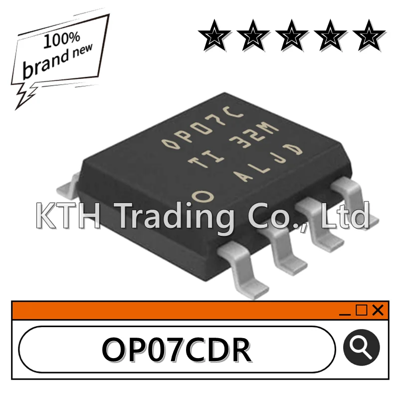 10Pcs/Lot Orginal New OP07CDR OP07C SOP8 Precision operational amplifier chip Electronic components integrated circuit IC