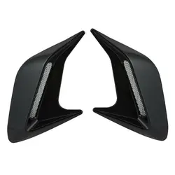 2Pcs 3D Car Side Vent Air Flow Fender Sticker Auto Simulation Air Inlet Decorative Shark Gill Intake Hood Car Decor Modification