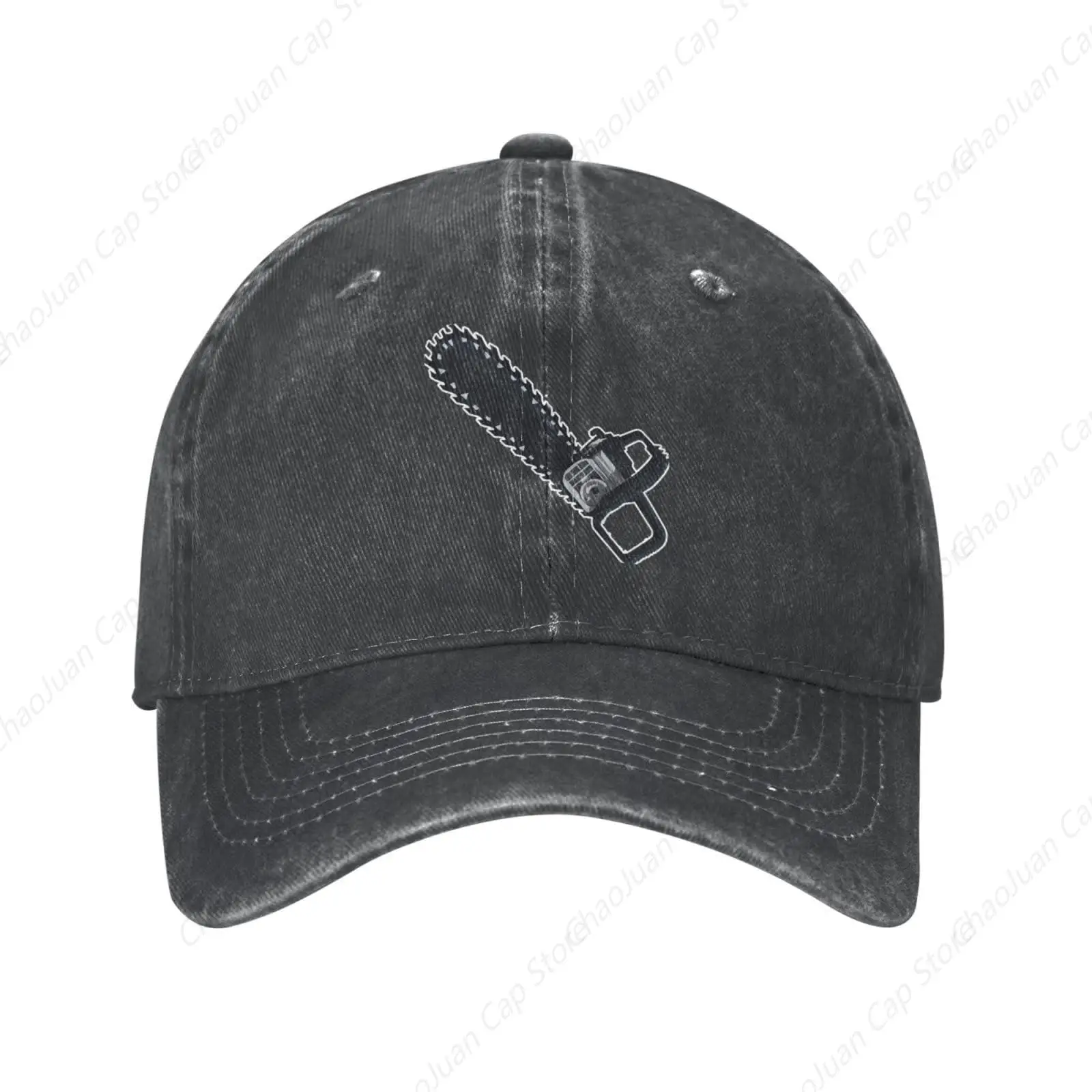 Chainsaw Chain Cut Danger Equipment Cowboy Hat Denim Baseball Cap Classic Adjustable Caps