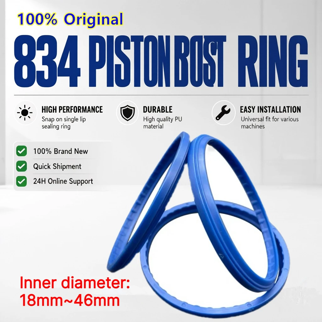834 Piston Rod Dust Seal （18mm~46mm) Snap-fit Single Lip PU Seal Agriculture Forklift Machinery Hydraulic Cylinder Oil Seal