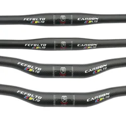 FCFB MTB  3K  Carbon Handlebar MTB Carbon Fiber Bicycle Handlebars 31.8mm *380--760mm Mountain Bike Flat/Riser Handle Bars