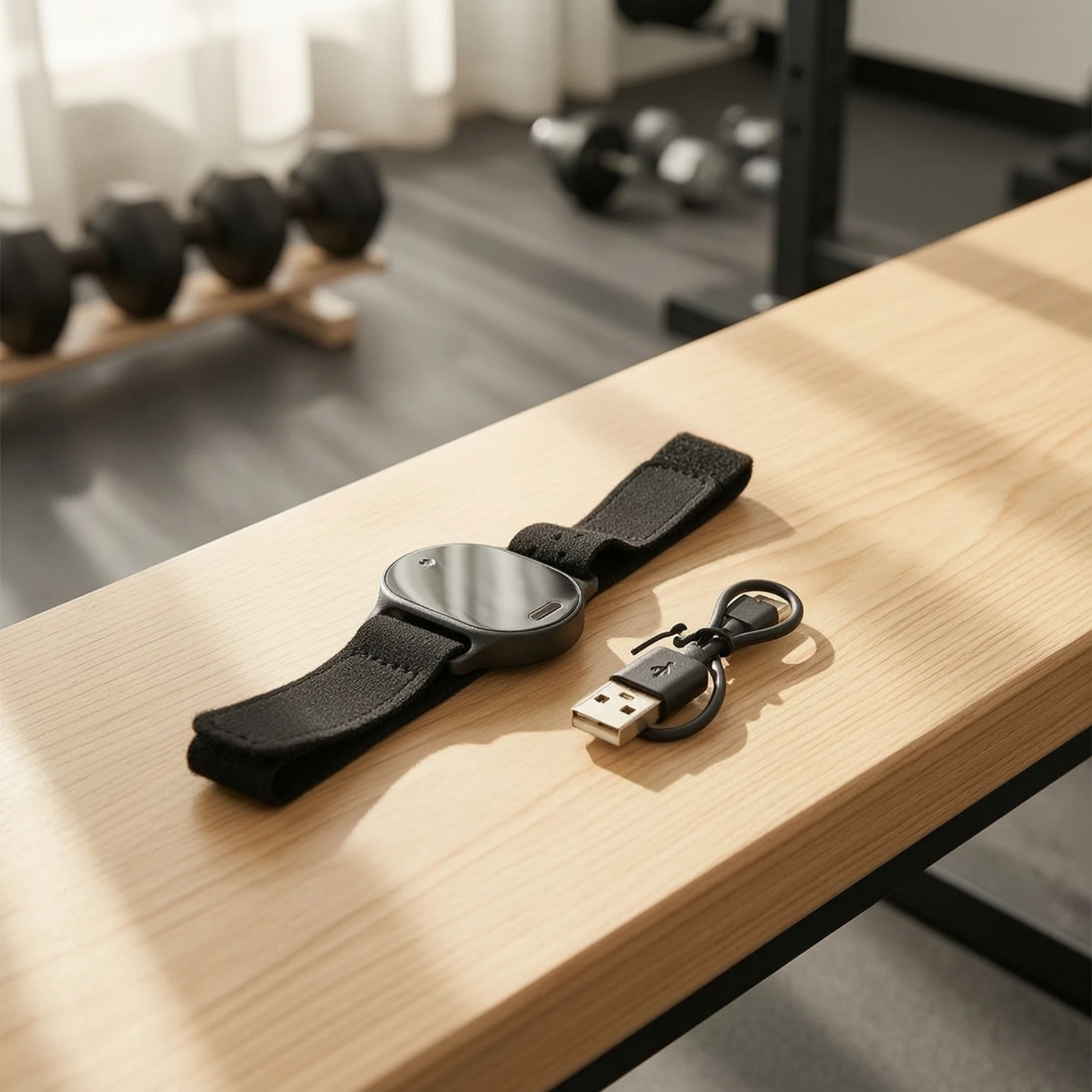 Heart Rate Armband Real-Time Arm Band Heart Rate Monitor Armband with Sensor High Precision Pulse Tracker Comfortable