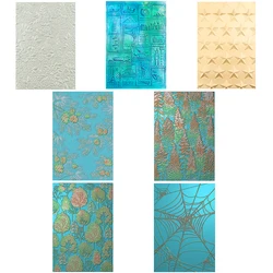 2025 NEW 3D Embossing Folder Tree Pine Nut Flower Foliage Spidernet Mixed Design for DIY Adding Texture Paper Card Craft Making