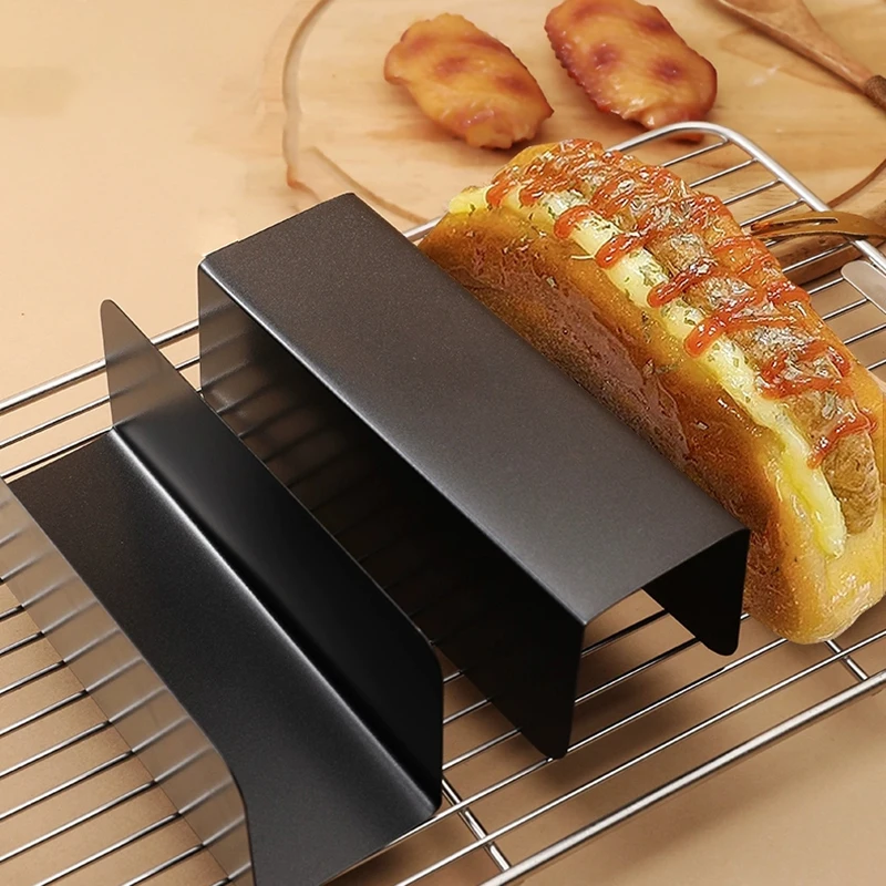 Non-stick Pork Chop Bun Mold Carbon Steel Bread Mold U-Shape Cookie Mold Cake For Kitchen Baking