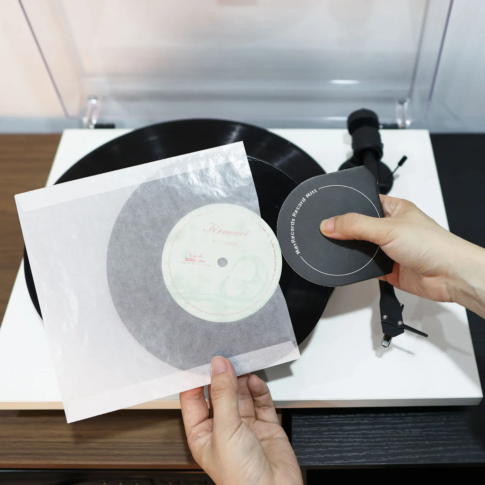 

10 Pcs 7/12 Inch Vinyl Record Inner Protective Sleeves Clear Grassin Paper Anti-static Storage Cover EP/LP Holder Protecting Bag