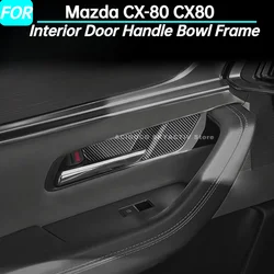 Car Interior Door Handle Bowl Frame Cover Trim for Mazda CX-80 CX80 Interior Accessories 2024 2025 for Right Hand Drive