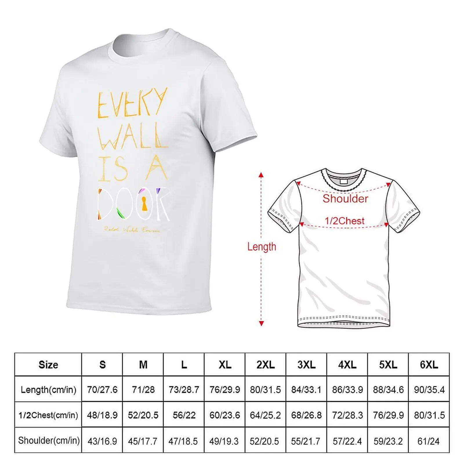 Every Wall Is A Door T-Shirt shirts graphic summer top mens designer t shirt