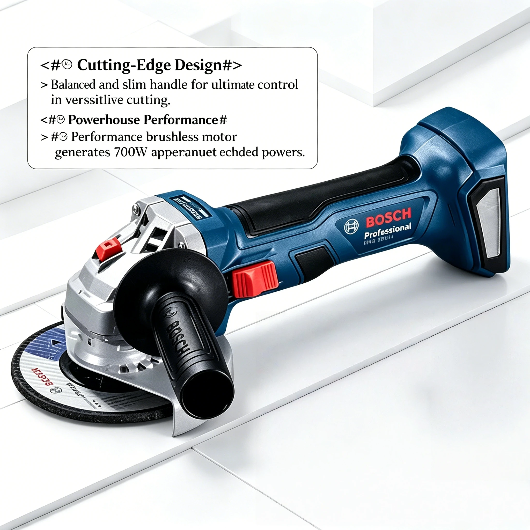 BOSCH GWS 18V-8 Cordless Angle Grinder 18V Professional Brushless 100MM Slide Switch Cutting Grinding Bosch Power Tools GWS18V-8