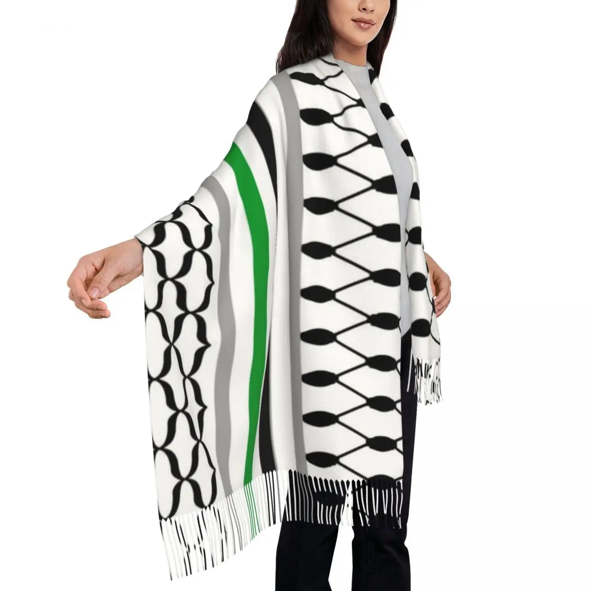 Outdoor Scarf Winter Palestine Scarf Pattern Shawls and Wraps New Design Foulard Ladies Fashion Scarves Wraps