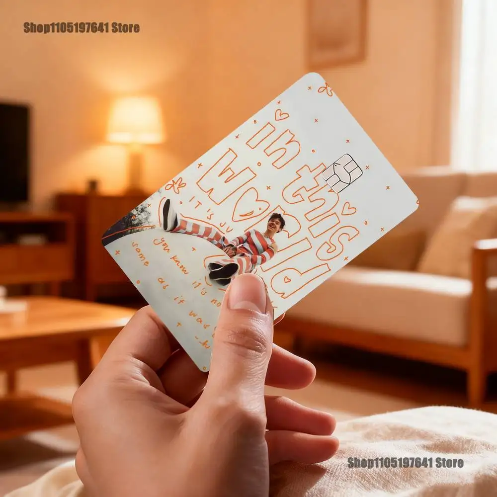 H-HaRRy Music Styles Card Stickers Credit Visa Debit Bank Charge Card Bus Metro Waterproof Sticker Decal Decoration
