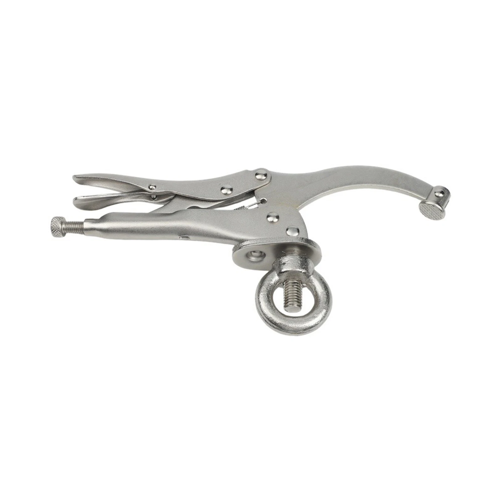 9 Inch Clamp Locking Drill Press Clamp Solid Grip Performance Carbon Steel Construction For Drill Press Table Silver