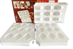Manual Kibbeh Express 9 Holes Meatball Maker Meatloaf Mold Press Minced Meat Processor Cake Desserts Pie Kitchen Tools
