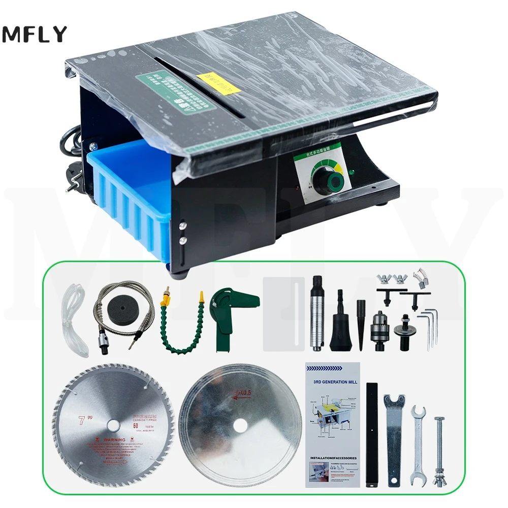 220V มัลติฟังก์ชั่บดเครื่องขัด MINI เห็นตารางหินขัดหยกแกะสลักเครื่องแบบพกพาหยกตัดเครื่อง