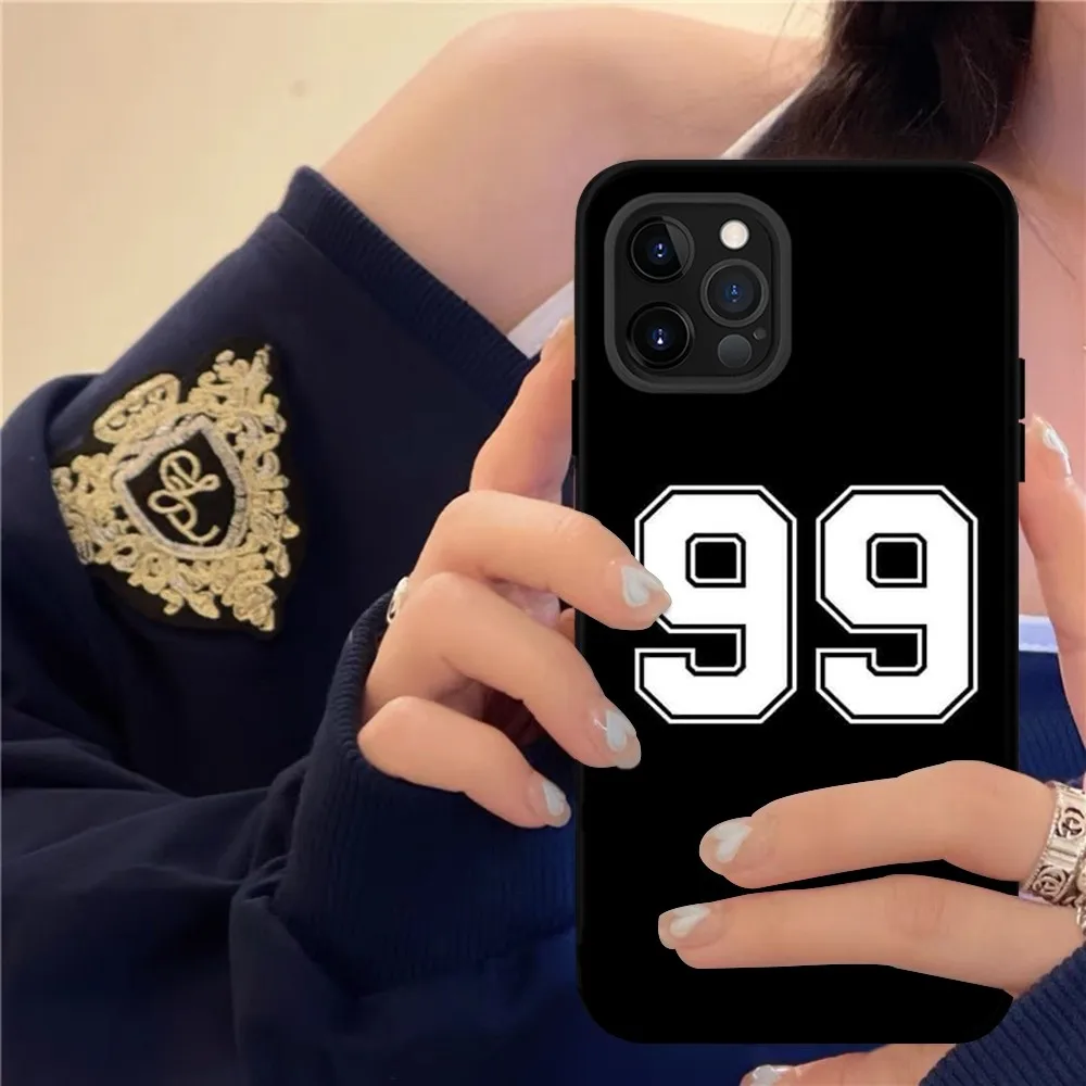 Number Football Phone Case Silicone Soft for iphone 15 14 13 12 11 Pro Mini XS MAX 8 7 6 Plus X XS XR Cover