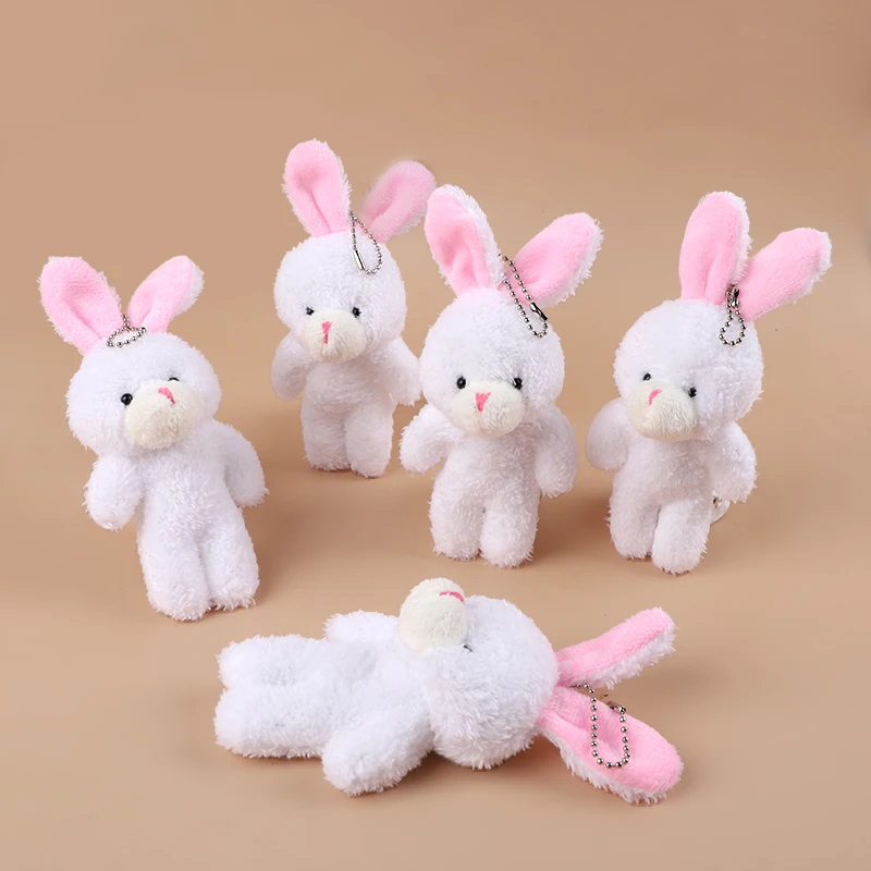 

Rabbit Bunny Plush Stuffed Dolls Keychain Bag Pendant Birthday Party Gifts Easter Party Decoration