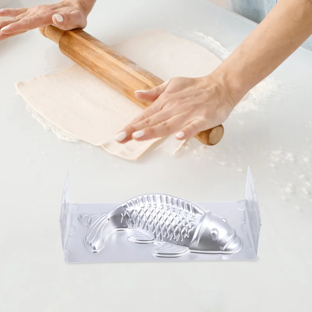 

Fish Mold Aluminum Rice Cake Making Tool Pudding Afternoon Tea Baking Steamed Fish-shaped