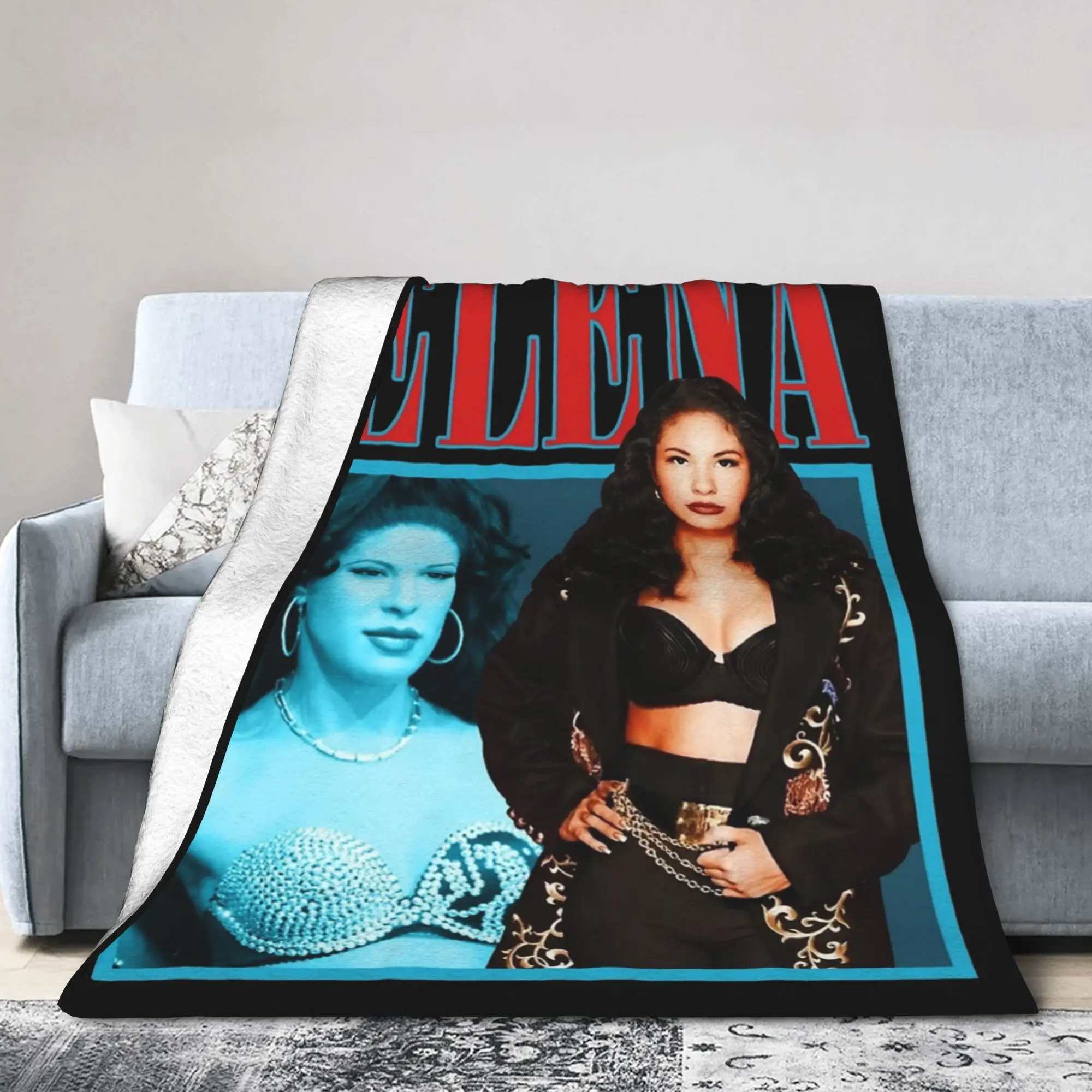 سيلينا كوينتانيلا البطانيات الفانيلا الخريف/الشتاء متعددة الوظائف خفيفة الوزن رمي البطانيات لحاف مكتب السرير #2