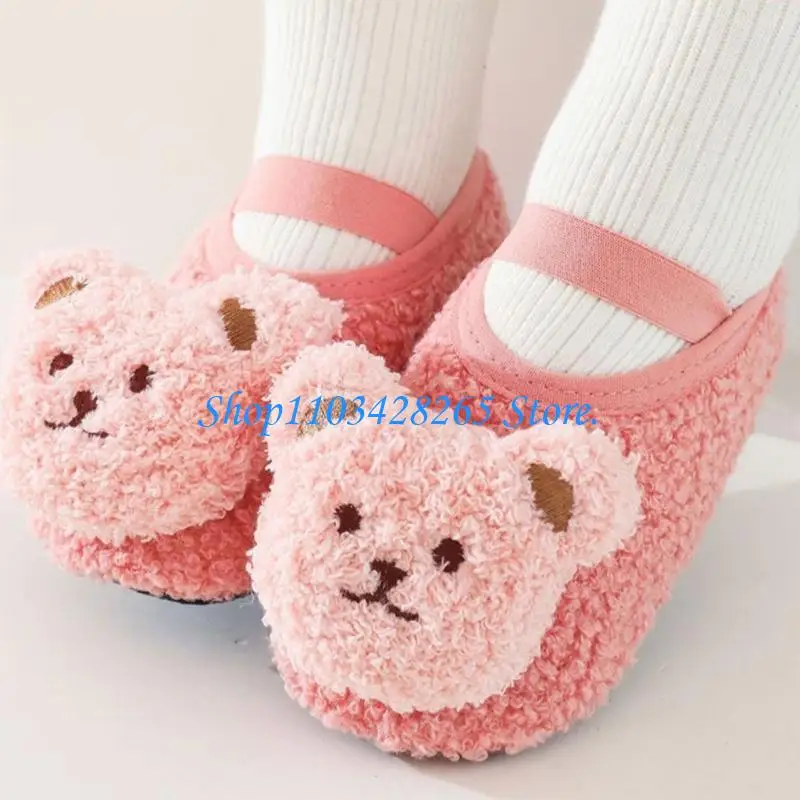 1 زوج أنيقة أحذية المشي للأطفال الجوارب الأرضية الدافئة والمريحة أحذية G2TE
