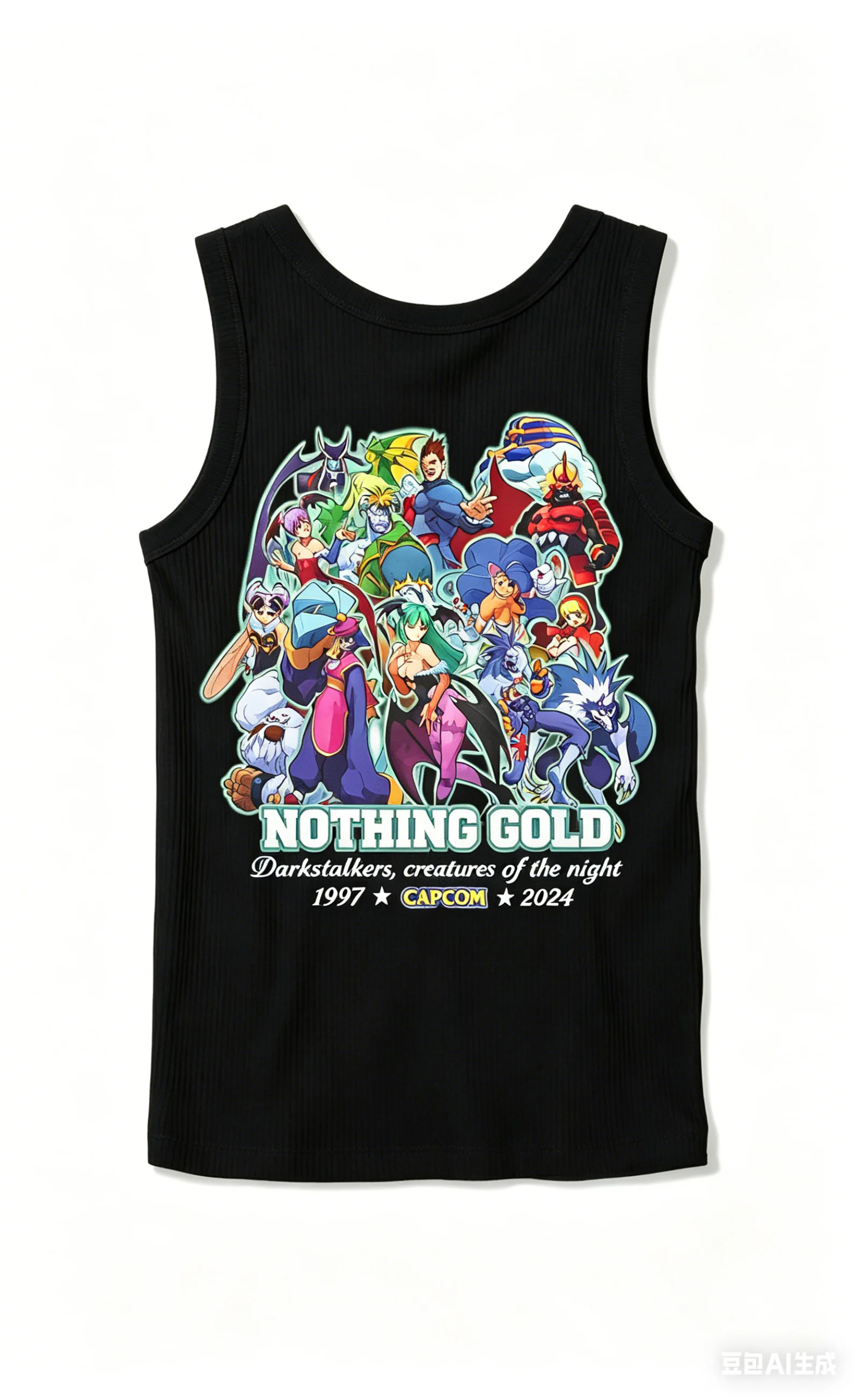 Darkstalkers New Model Ribbed Tank Streetwear Anime Lover personality Clothes Year round clothing Unisex soft high quality gift