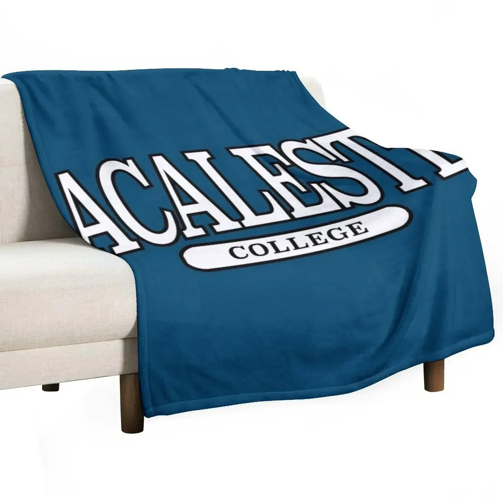 

macalester college - serif font curved Throw Blanket Flannels Blankets For Bed Blankets