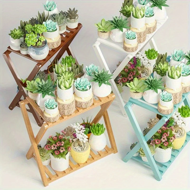 

1PCS Plant Display Stand 4 Kinds of Small Fresh Color, Suitable for Home, Balcony, Planting Pot, Garden, Courtyard