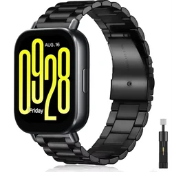 22mm 20mm Stainless Steel Metal Strap for Redmi Watch 5 Active Bracelet Wristband Accessories for Redmi Watch 5 Lite Watchband