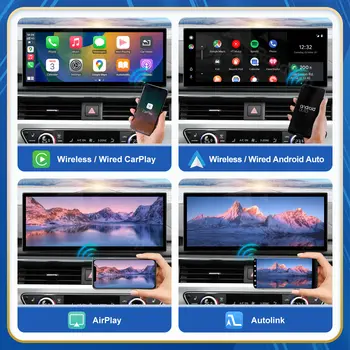 Road Top 12.3吋觸控螢幕多媒體播放器,支援Android Auto Link,適用於AudiA4 S4 B9 A5 S5 2016-2019,附GPS和CarPlay功能。 10 最佳銷售 蘋果 CarPlay 奧迪 A4 B9 - №10