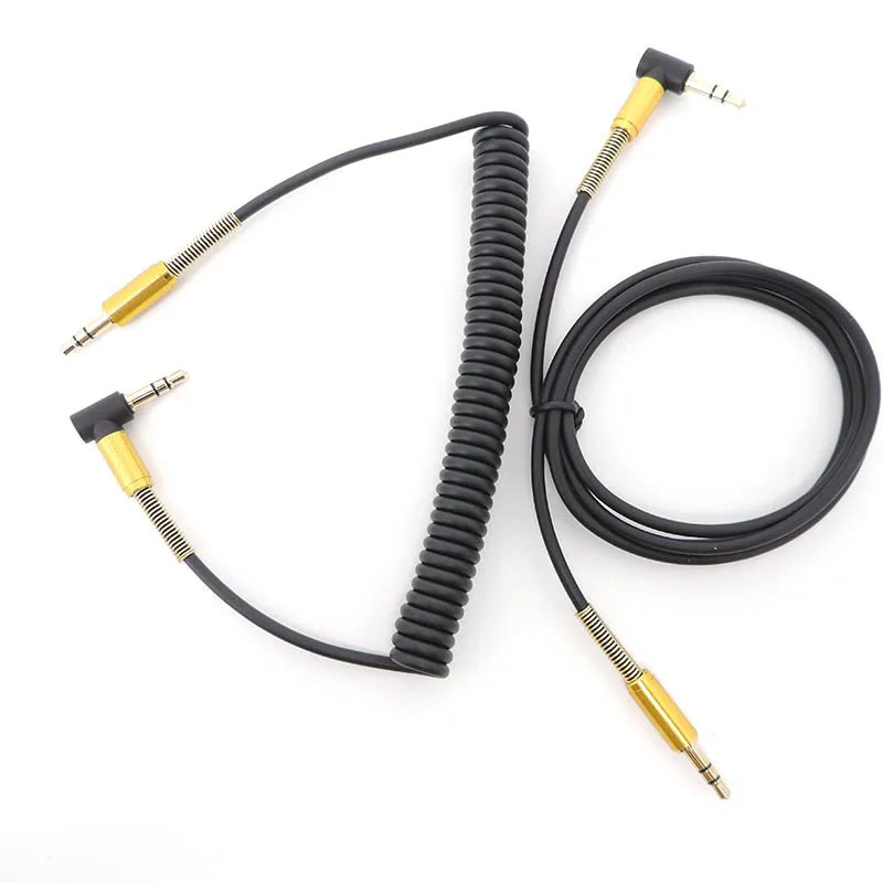 Aux extension wire 3.5mm jack male Audio Cable right angel Car Headphone 3.5 Jack Speaker for Speaker mobile phone L1