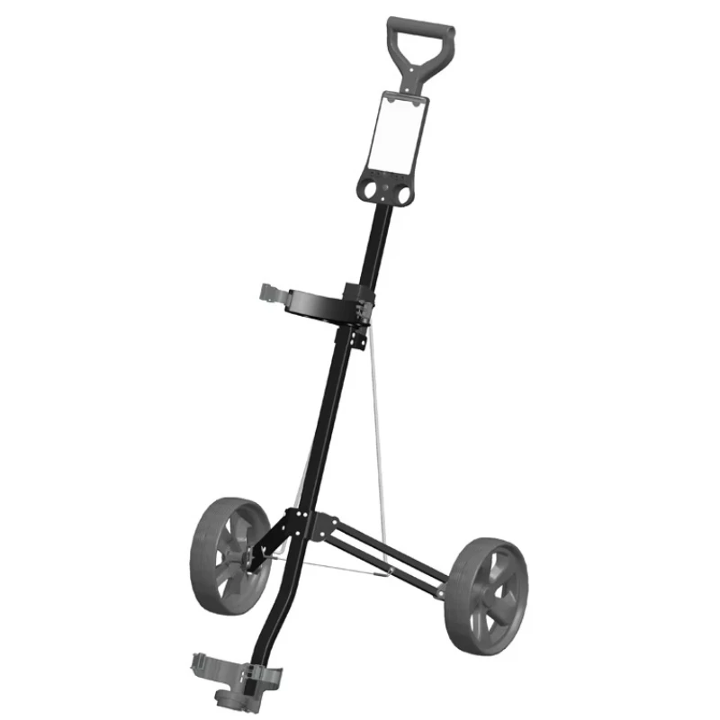 Quality Guaranteed 2-wheel Slide Lock System Golf Push Trolley/Mini Golf Trolley