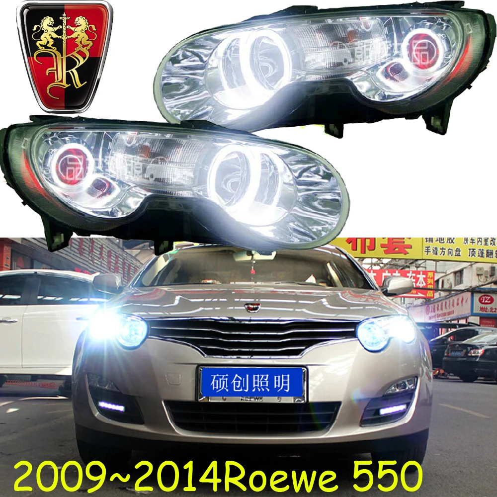 

2009 ~ 550 Y автомобильная лампа головного света для Roewe 550, аксессуары для автомобильных фар, дневные ходовые огни, ксеноновые противотуманные фары для roewe