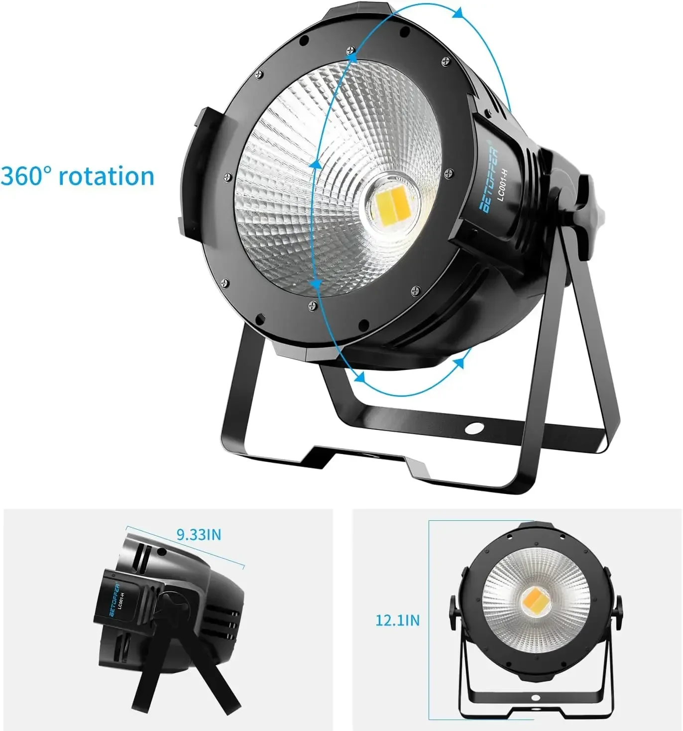 Big Dipper 100W Warm/Cold White Stage Light with Barn Doors DMX&Maste-slave Disco Lights for Party Concert Theater LC001-HB 4pcs