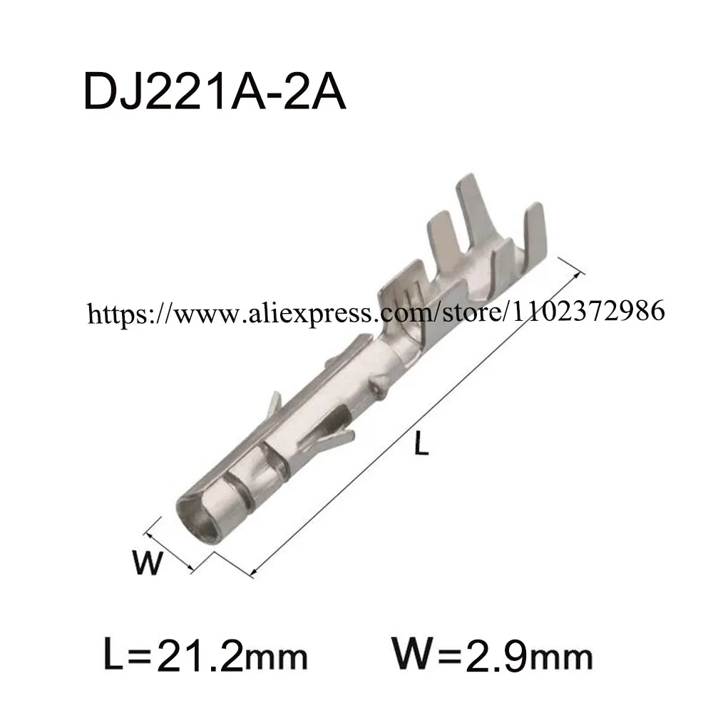 

1000PCS DJ221A-2A Terminal connector brass pin Waterproof harness terminal cable socket