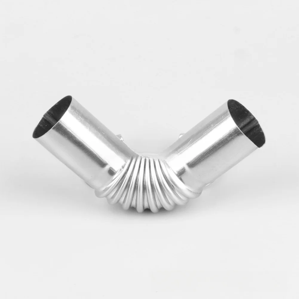 25 mm Stainless Steel Exhaust Pipe Angle Connectors Set of 4 for Diesel Heater Pipes with Easy Clip Attachment