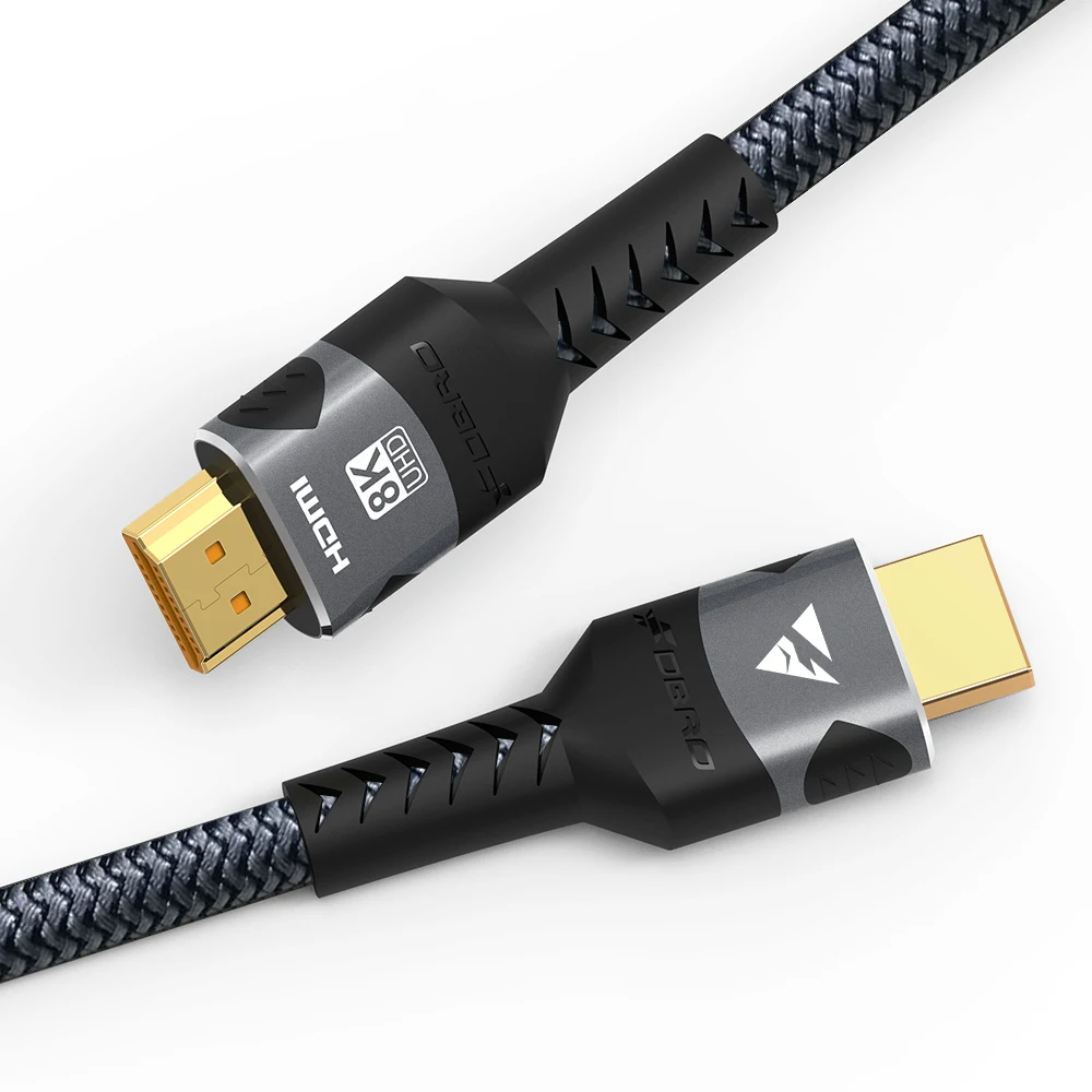 HDMI Cable 8K@60Hz 4k@120Hz HDMI-compatible Cable 18Gbps High Speed2.0 Braided Cord for TV PC Laptop TV box PS5 1M 2M 3M