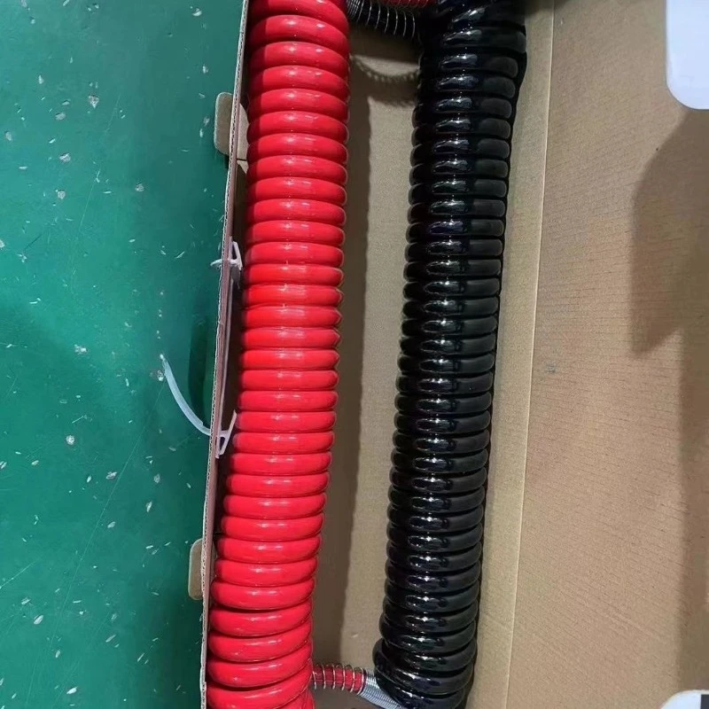 Truck semi-trailer spiral connecting pipe brake pipe high quality PU spring explosion-proof and antifreeze pipe