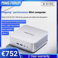 MINISFORUM AI X1 Pro Mini PC AMD Ryzen AI 9 HX 370 96GB DDR5 2TB WiFi 7 Dual 2.5G LAN Copilot AI 135W Adapter Office PC Gaming