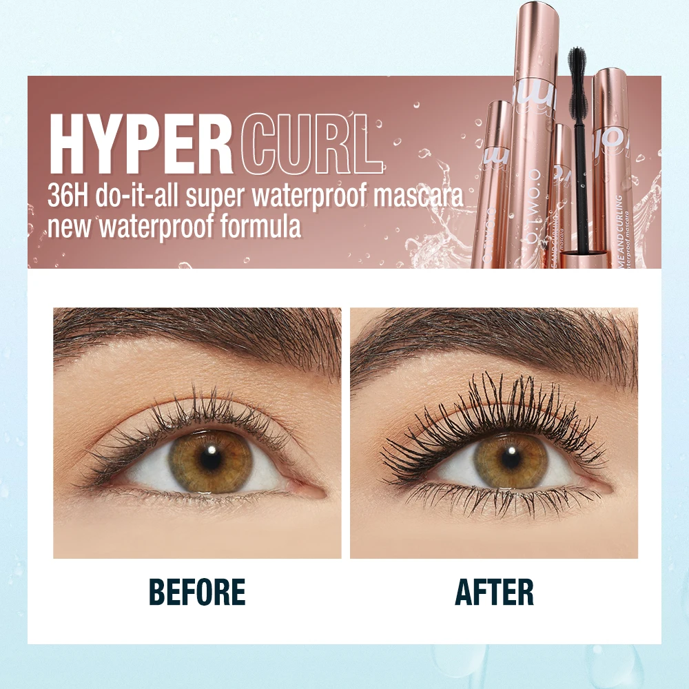 O.TWO.O 4d Silk Fiber Mascara Super Volume Curling Waterproof Lengthening Eyelashes Extension Eye Makeup Mascara