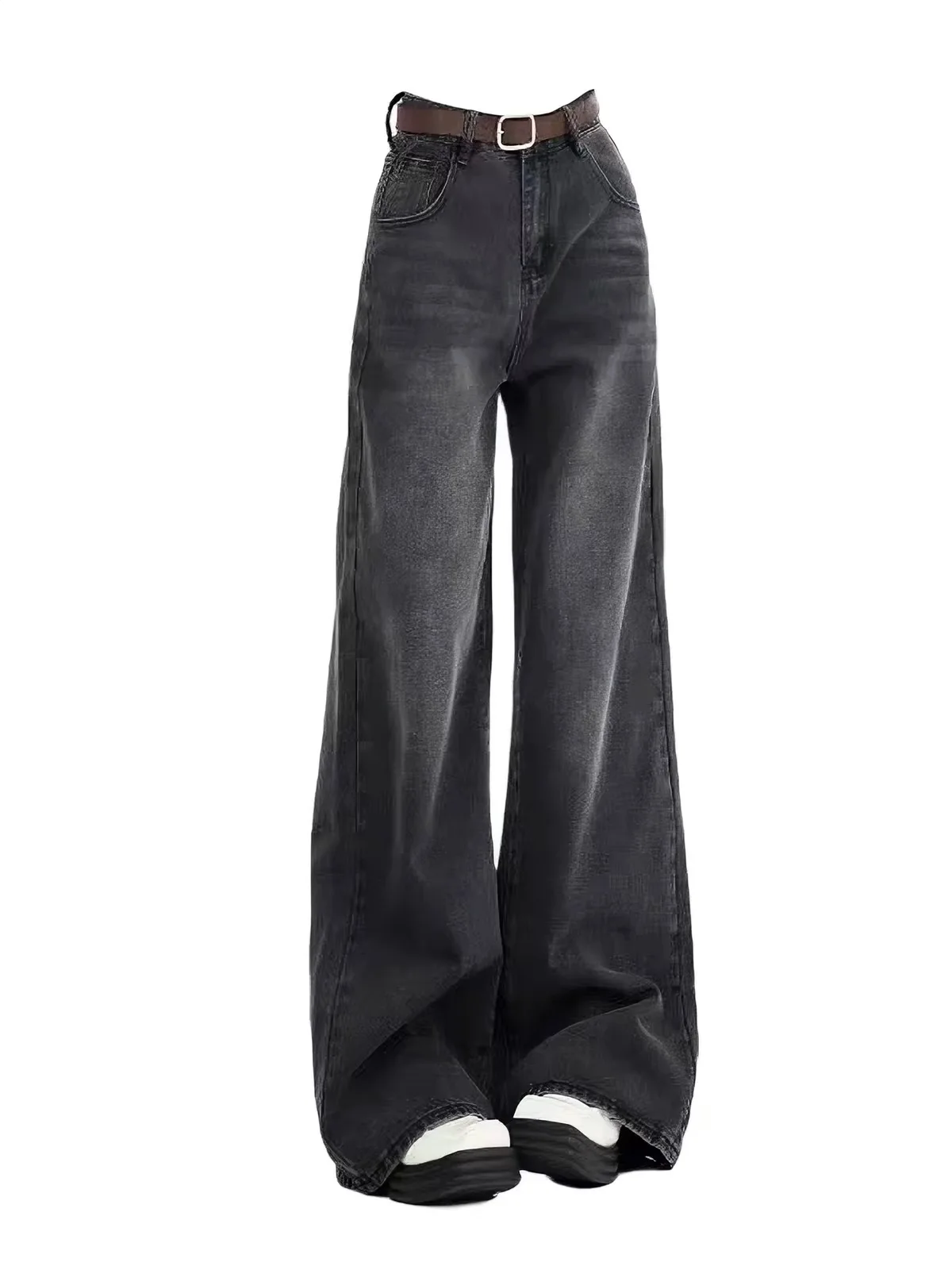 Loose Wide Leg Denim Jeans High Waist Bootcut Trousers for Women Comfortable Loose Fit Casual High Waist Jeans Summer 2026