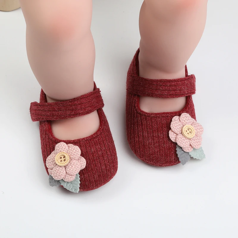 Baby Mädchen Schuhe Frühling Herbst Blume Prinzessin weiche Sohle Anti-Rutsch-Kleinkind Schuhe erste Wanderer Kinder Kleinkind Baby Wanderschuhe