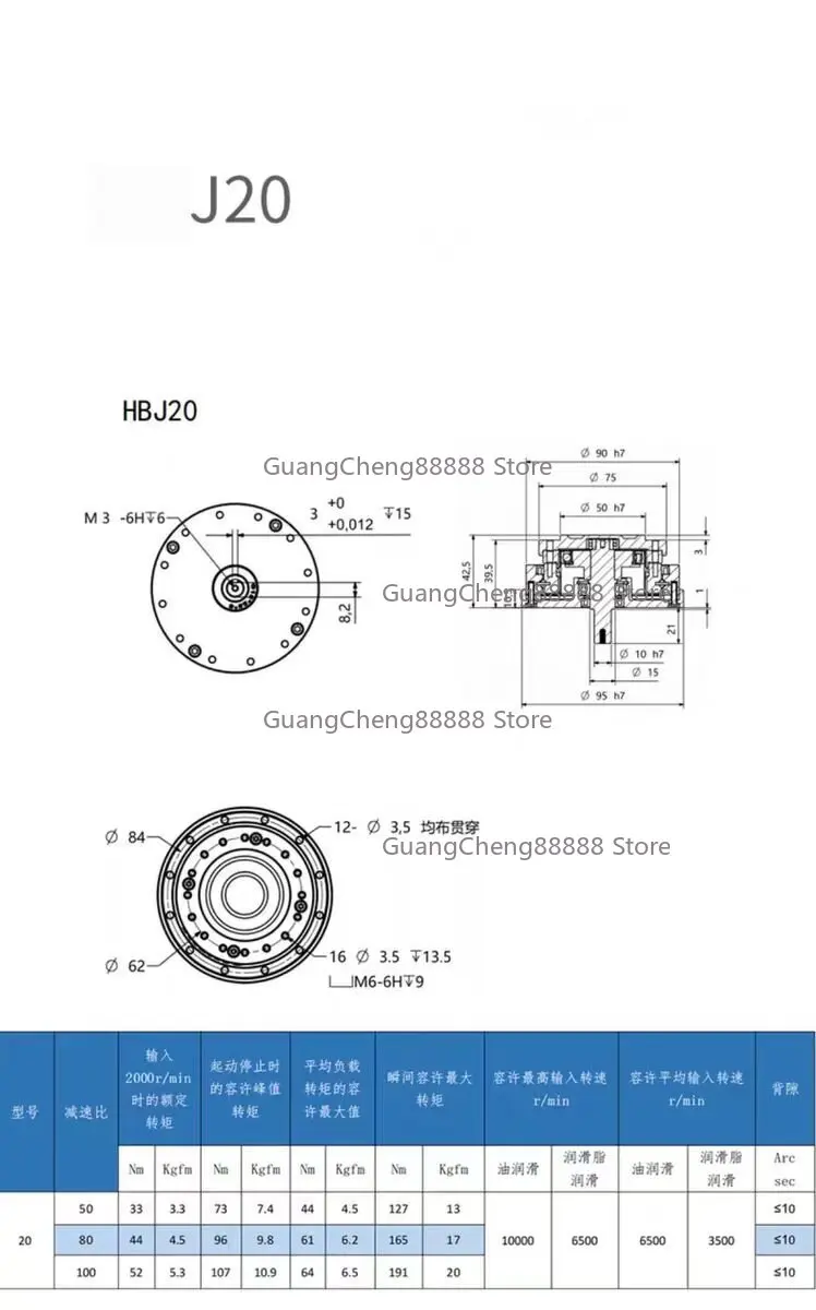 Servo Motor Harmonic Gear Reducer Industrial Robot Machinery