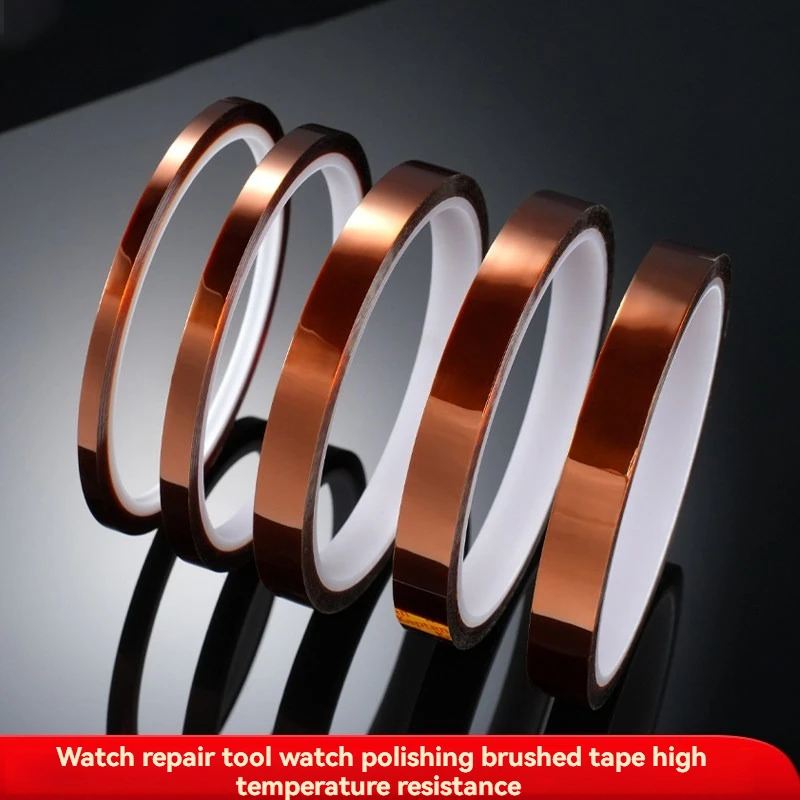 3-20mm Multi-Size Protective Film Heat Resistant Adhesive Tape for Watch Polishing High Temperature Masking Tape Watch Repair