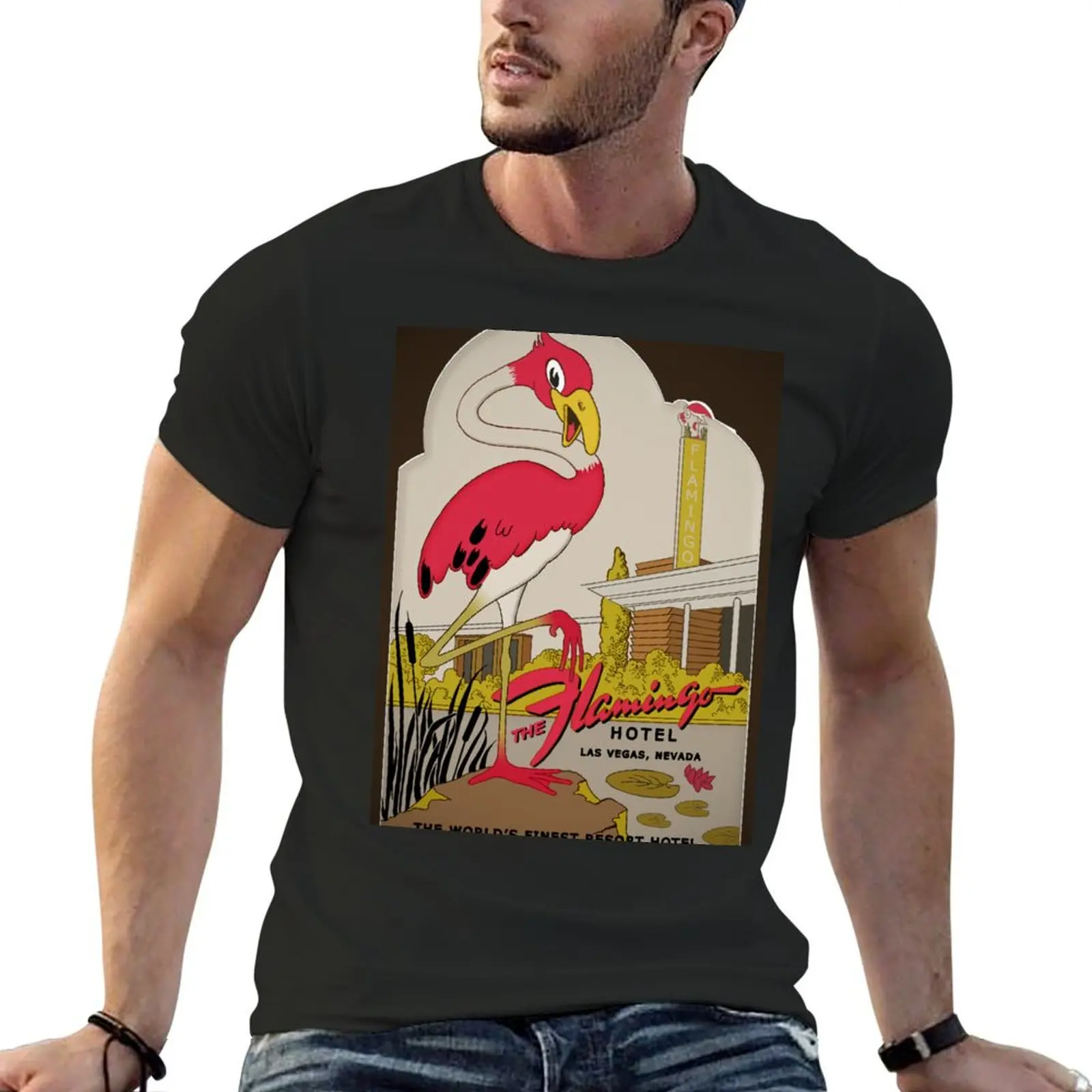 Flamingo Hotel, Las Vegas T-Shirt oversized vintage clothes mens designer clothes