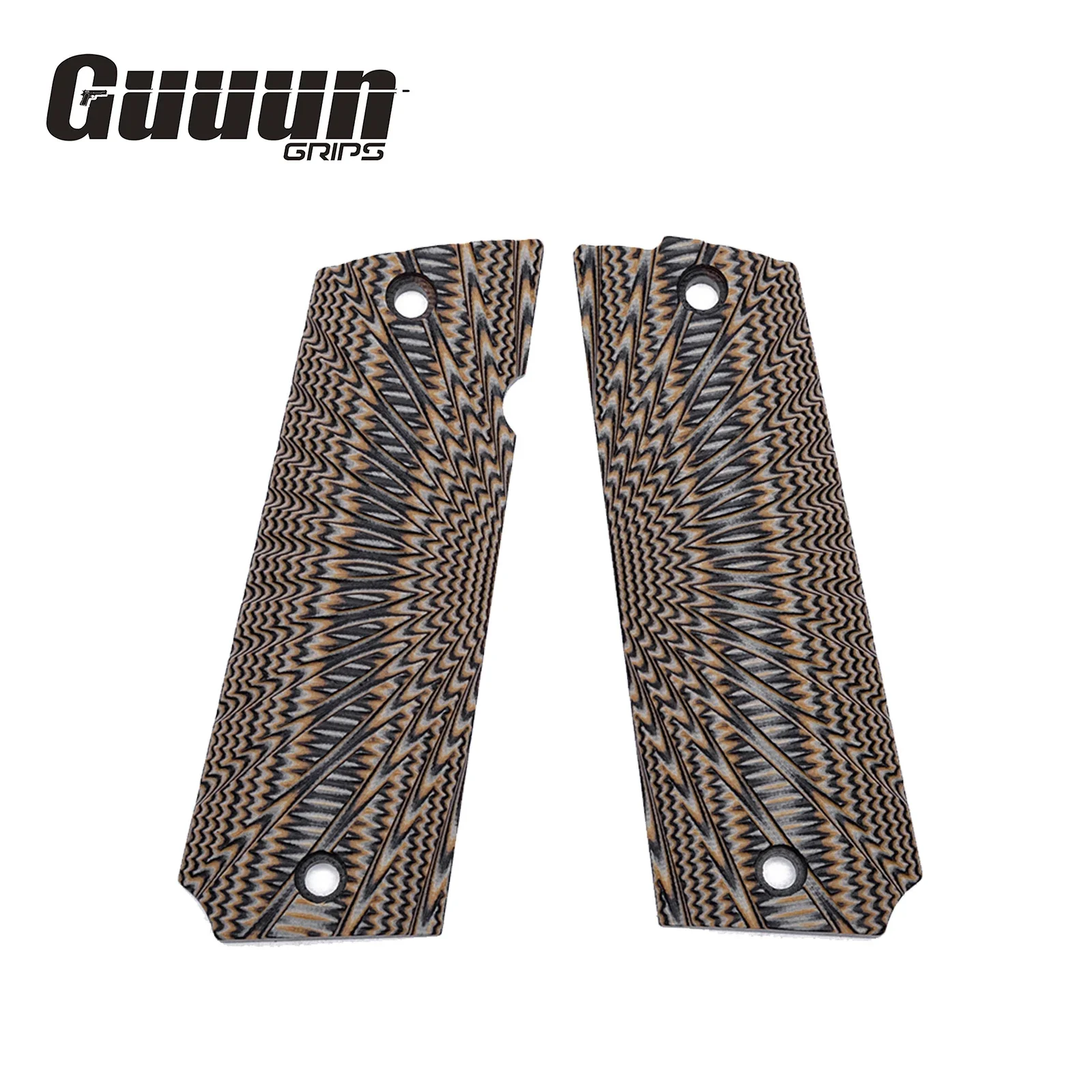 Guuun G10 Grips For Llama Max IX-A IX-B IXA IXB OPS Starburst Texture - 6 Color Options