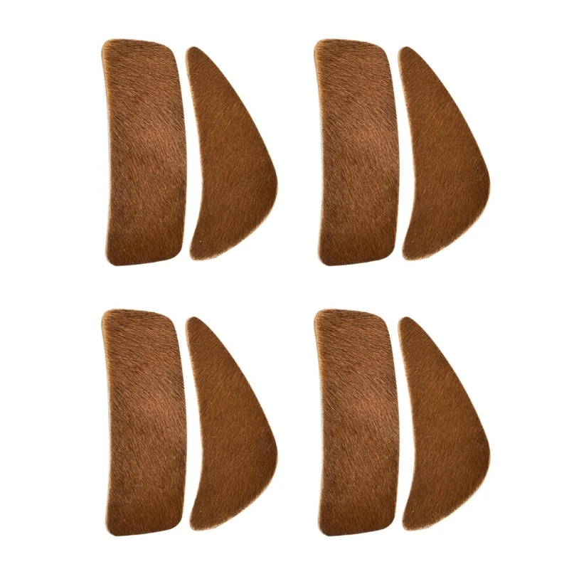 4 Set Archeries Arrows Rest Pad Soft Furs Arrows Shelf Sticking Pad for Reduce Friction Ensure Consistent Performances