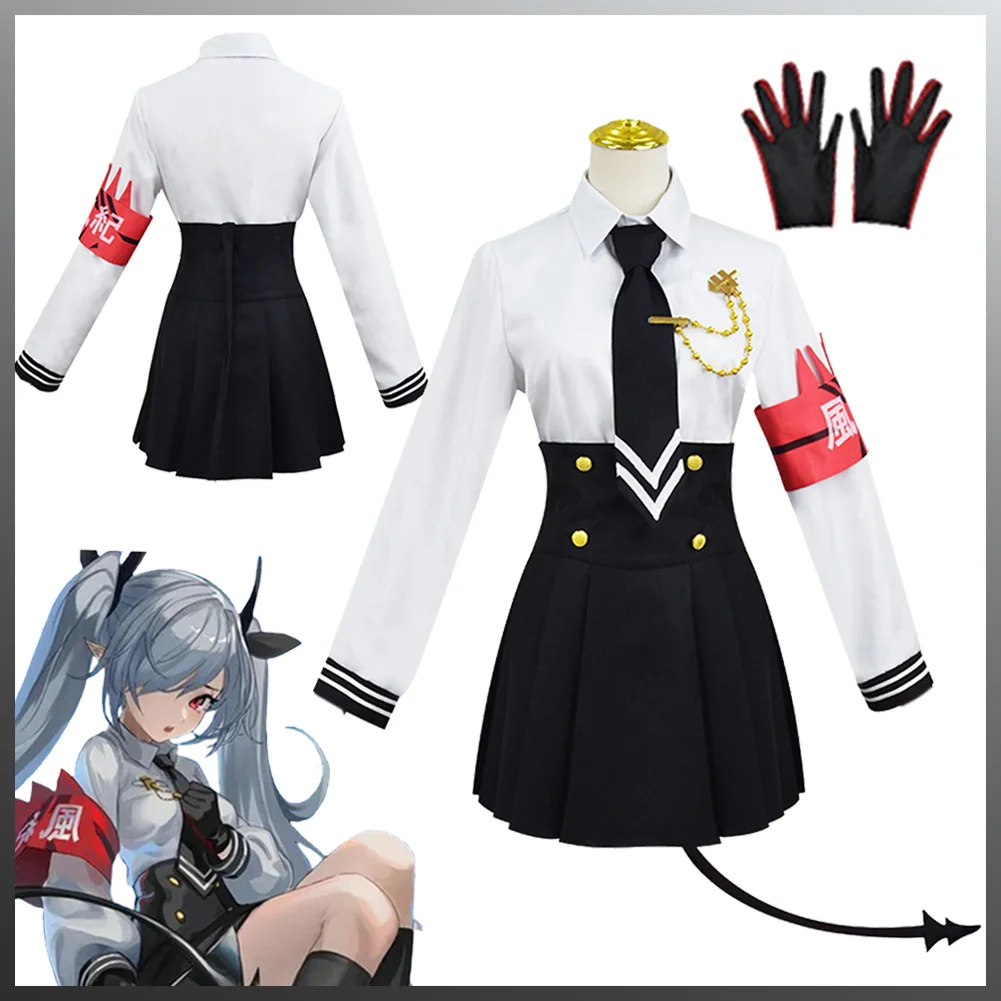 

Anime Blue Cosplay Archiver Costume Disguise Shiromi Ori Cosplay Fantasy Skirt Gloves Tail Suits Adult Women Roleplay Outfits