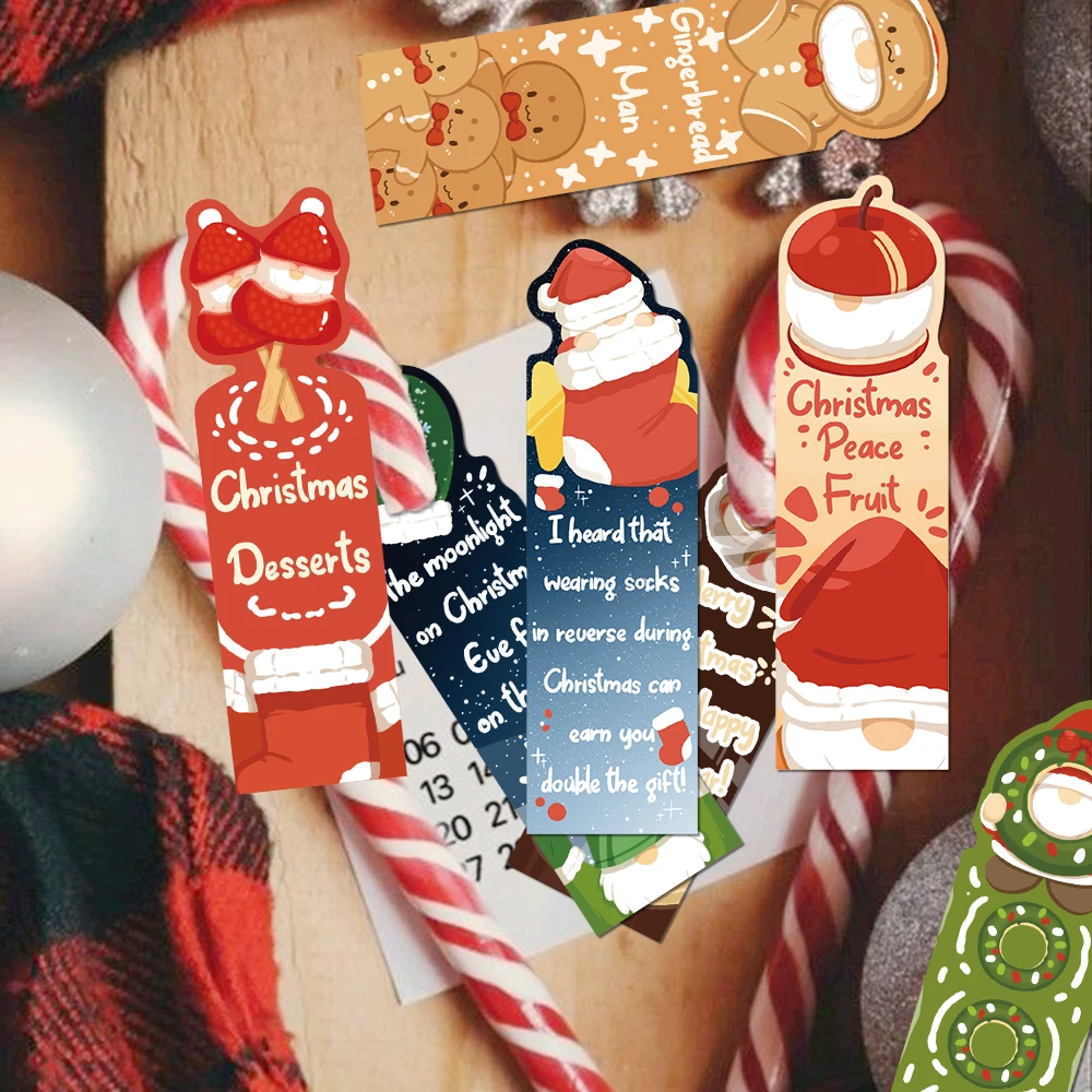 30 шт. забавные рождественские закладки с героями мультфильмов, рождественские ароматические закладки для любителей книг, студентов, рождественский конец года, подарок