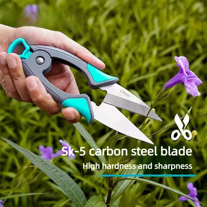 CYRUS Garden Bonsai Scissors Garden Pruning Shears Non-slip Labor-saving Flower Branch Branch Shears Fruit Vegetable Shears