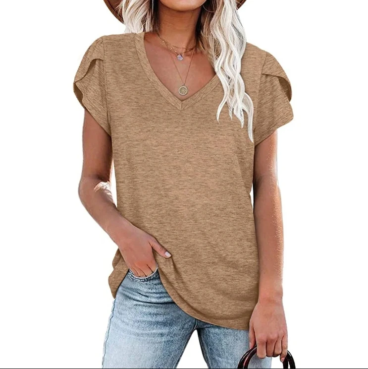 2023 Summer Short Sleeve New Coming Thin Summer Casual Women T Shirts Short Sleeve Fashion Slim Clothes Long Summer Shirt Tops