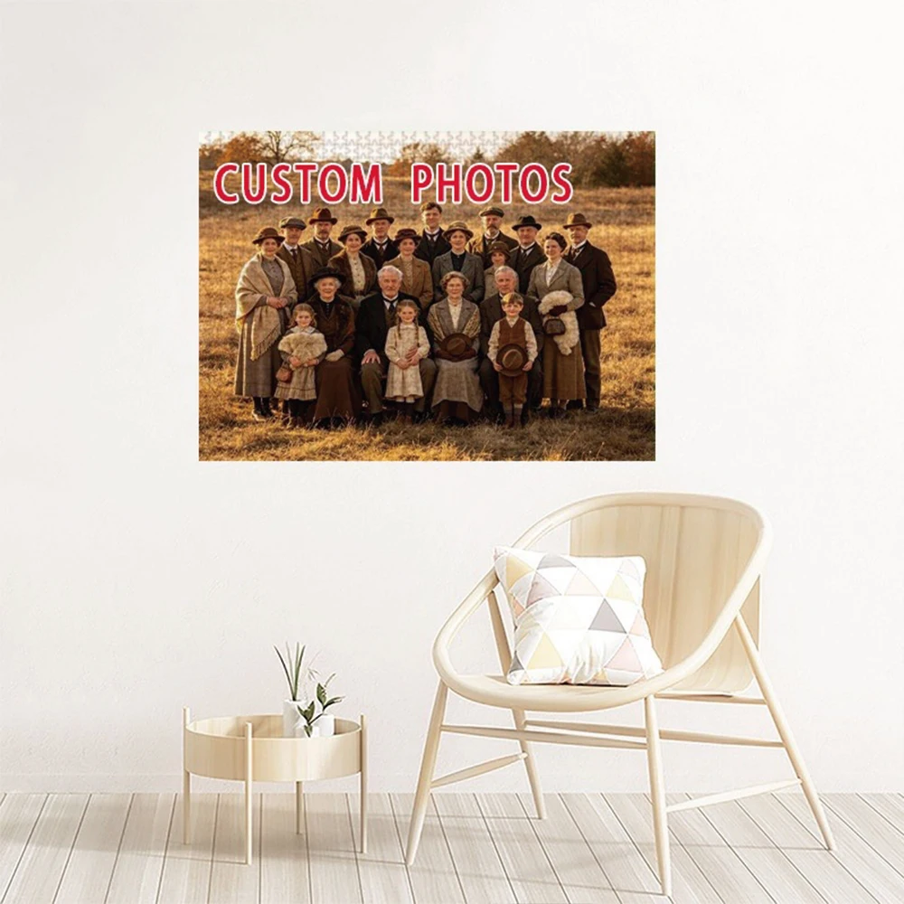 35/300/500/1000pcs Personalized Custom Photo Puzzle Selfie Photo Customize Your Puzzle To Create An One-Of-A-Kind Present.
